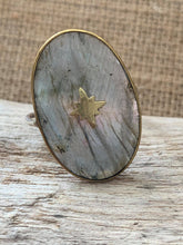 Charger l&#39;image dans la galerie, Bague Argent (Nacre/Labradorite/Lapis Lazuli)
