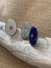 Charger l&#39;image dans la galerie, Bague Argent (Nacre/Labradorite/Lapis Lazuli)
