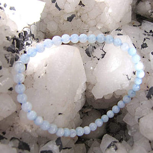 Bracelet de Perles Aquamarine