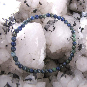 Bracelet de Perles Azurite & Malachite 