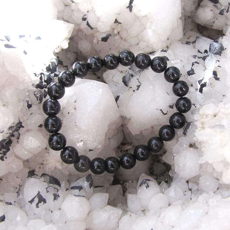 Bracelet de Perles Homme Obsidienne 