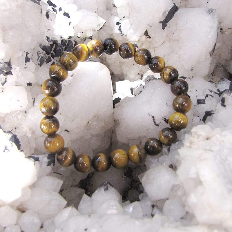 Bracelet de Perles Homme Oeil de Tigre