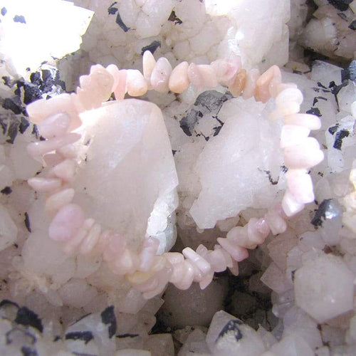 Bracelet de Perles Kunzite Chips 