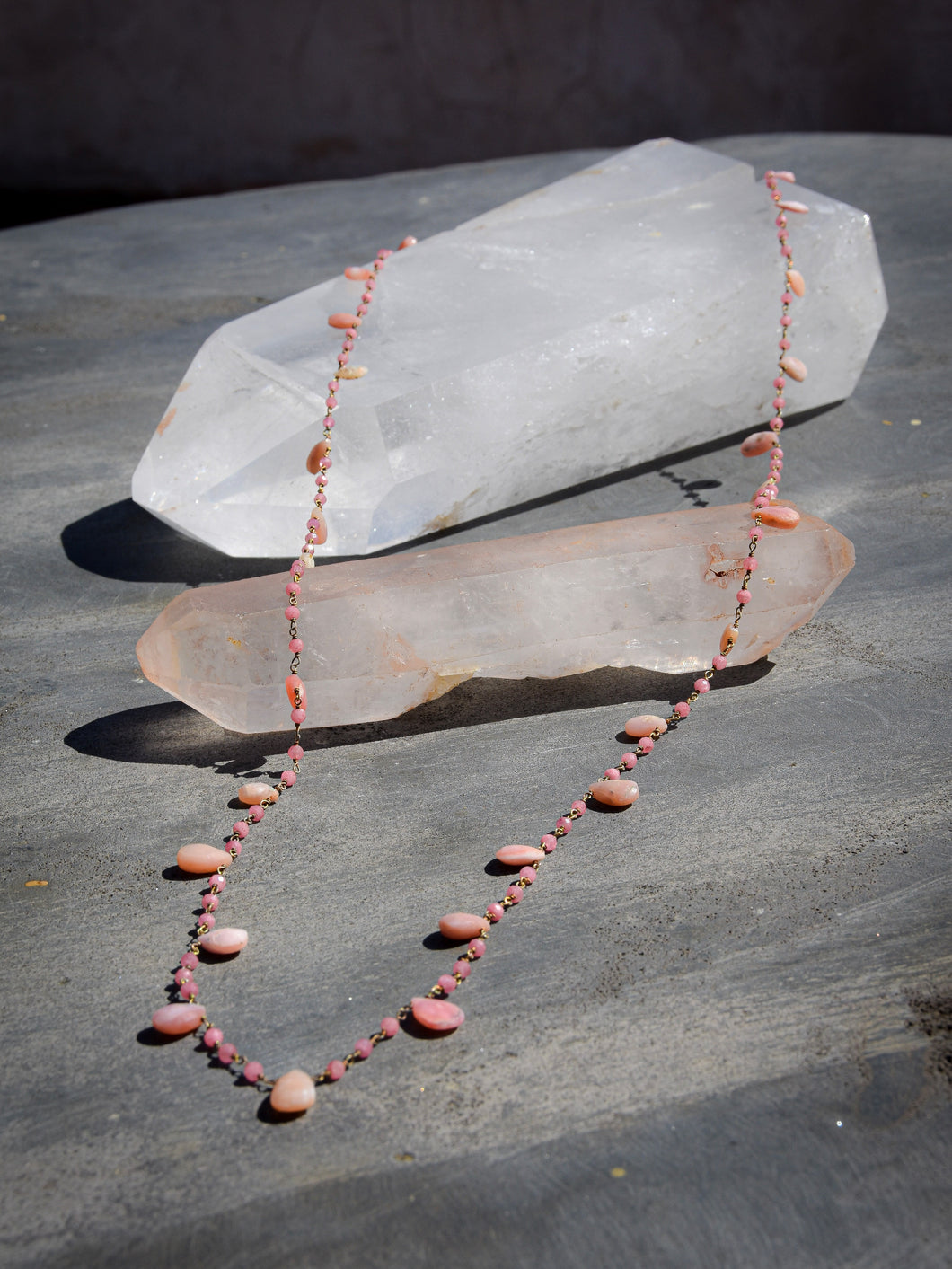 Sautoir en pierres d'Opale des Andes