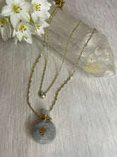 Charger l&#39;image dans la galerie, Collier Fiole Labradorite en acier inoxydable
