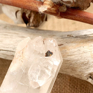 Pointe brute Biterminée de Cristal de Roche